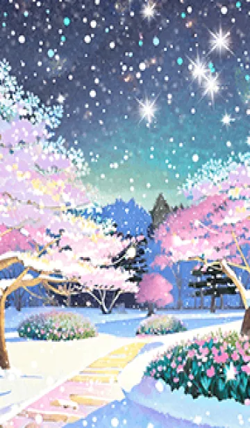 [LINE着せ替え] 優美な冬の風景の着せかえ(Winter-1076)の画像1