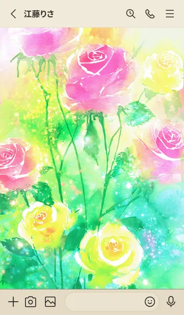 [LINE着せ替え] 薔薇(バラ)の花の着せかえ(R1129)の画像2