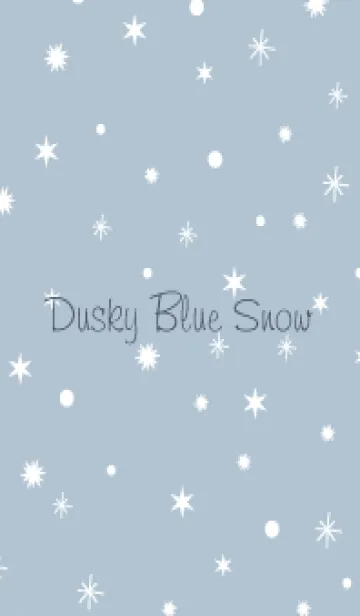 [LINE着せ替え] Dusky Blue Snow.MEKYM 8の画像1
