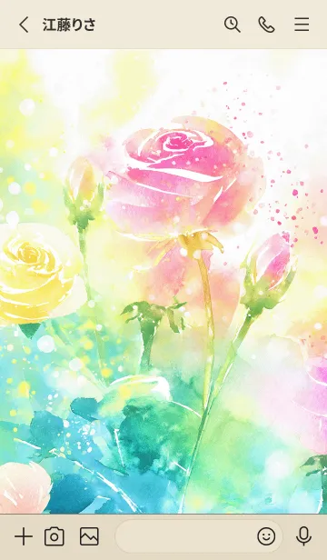 [LINE着せ替え] 薔薇(バラ)の花の着せかえ(R1131)の画像2