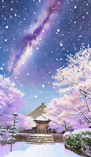 [LINE着せ替え] 優美な冬の風景の着せかえ(Winter-1082)の画像1