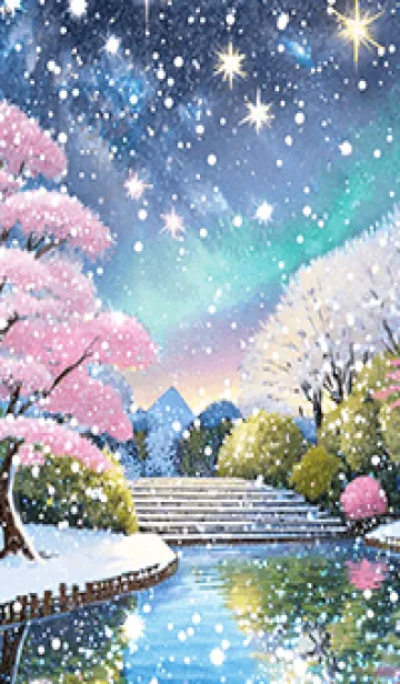 [LINE着せ替え] 優美な冬の風景の着せかえ(Winter-1083)の画像1