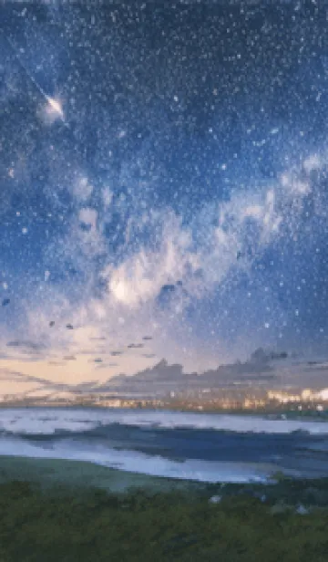 [LINE着せ替え] 銀河の冬空 #MK029。の画像1