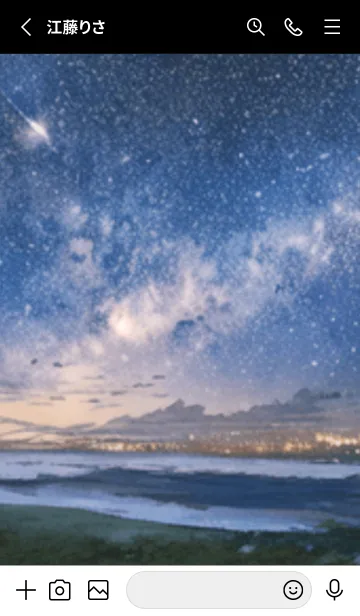 [LINE着せ替え] 銀河の冬空 #MK029。の画像2