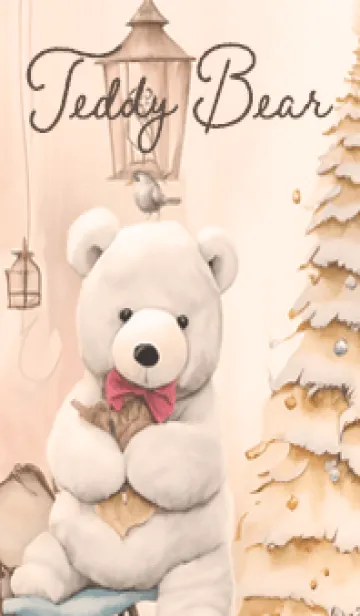 [LINE着せ替え] orange♡ナチュラルなクマ13_1の画像1