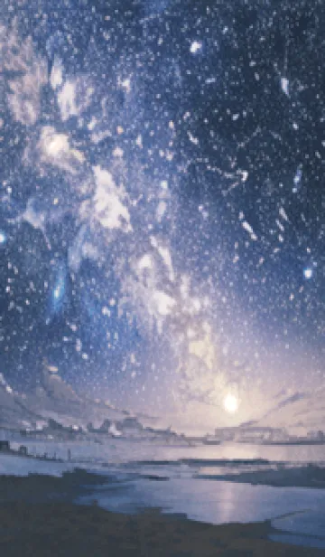 [LINE着せ替え] 銀河の冬空 #ML323。の画像1