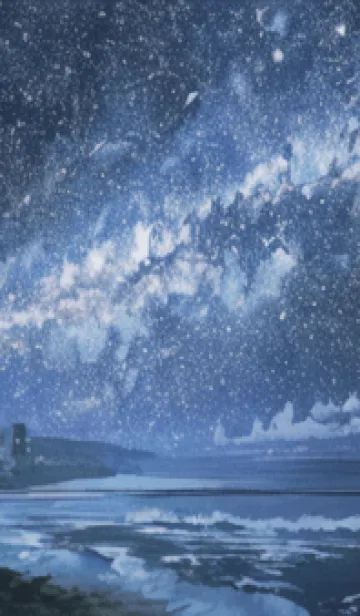 [LINE着せ替え] 銀河の冬空 #ML322。の画像1