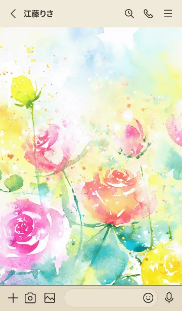 [LINE着せ替え] 薔薇(バラ)の花の着せかえ(R1137)の画像2