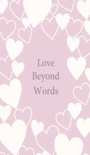 [LINE着せ替え] Love beyond words -DUSKY PINK- 6の画像1