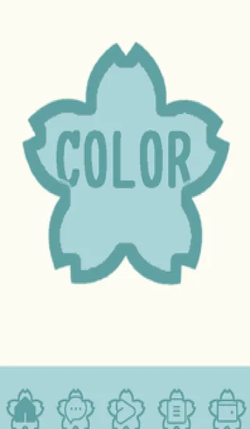 [LINE着せ替え] green color E97の画像1