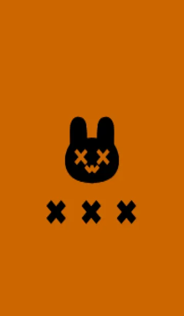 [LINE着せ替え] 地雷うさぎ(black1-02)の画像1