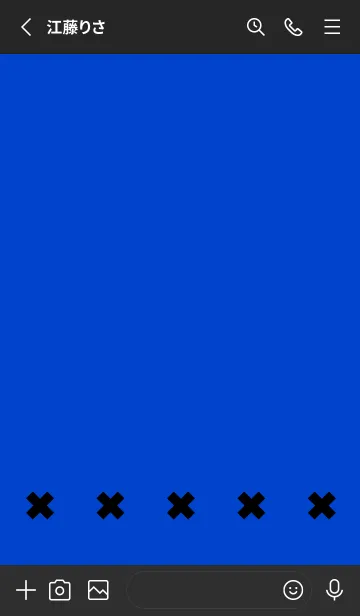 [LINE着せ替え] 地雷うさぎ(black1-08)の画像2