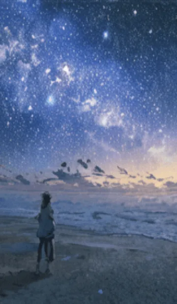 [LINE着せ替え] 銀河の冬空 #ML320。の画像1