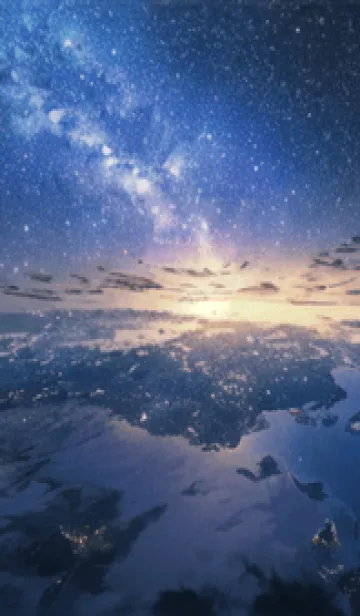 [LINE着せ替え] 銀河の冬空 #ML319。の画像1