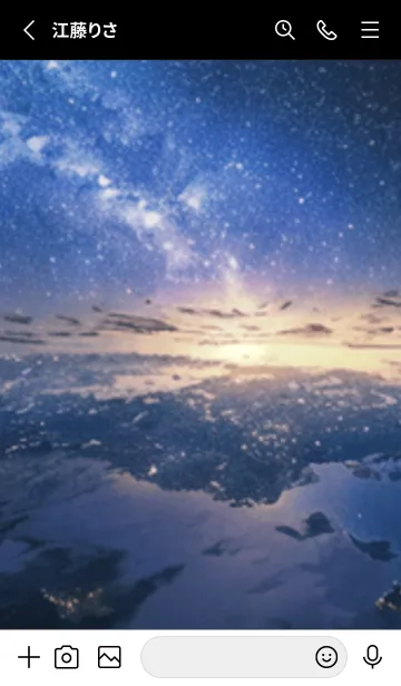 [LINE着せ替え] 銀河の冬空 #ML319。の画像2