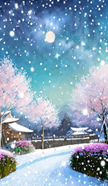 [LINE着せ替え] 優美な冬の風景の着せかえ(Winter-1088)の画像1