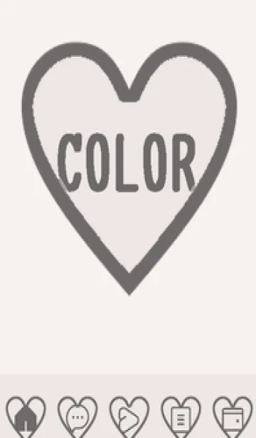 [LINE着せ替え] beige color F46の画像1