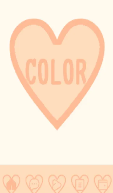 [LINE着せ替え] beige color F49の画像1