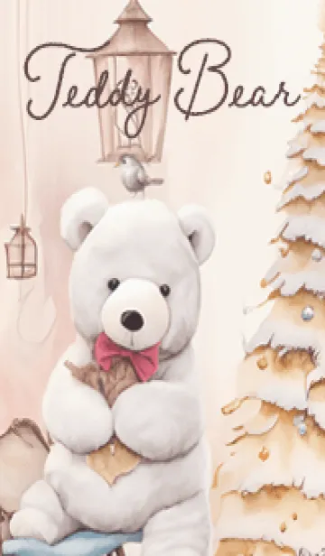 [LINE着せ替え] Greige♡ナチュラルなクマ02_1の画像1