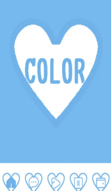 [LINE着せ替え] blue color F46の画像1