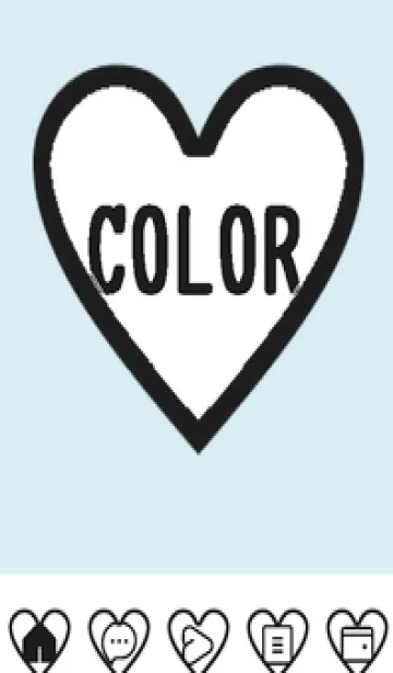 [LINE着せ替え] blue color F47の画像1