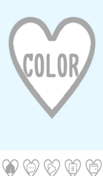 [LINE着せ替え] blue color F49の画像1