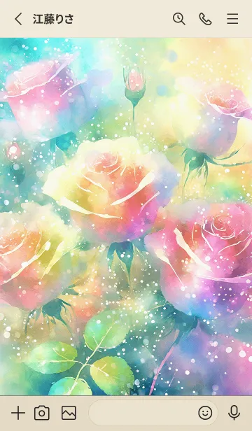 [LINE着せ替え] 薔薇(バラ)の花の着せかえ(R1150)の画像2