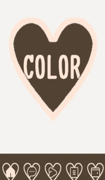 [LINE着せ替え] brown color F48の画像1