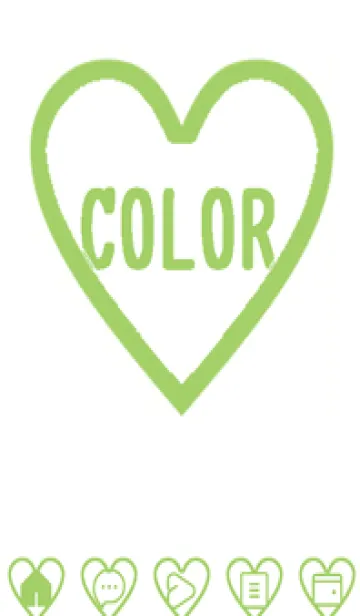 [LINE着せ替え] green color F94の画像1
