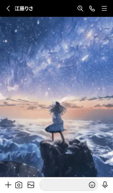 [LINE着せ替え] 銀河の冬空 #ML316。の画像2