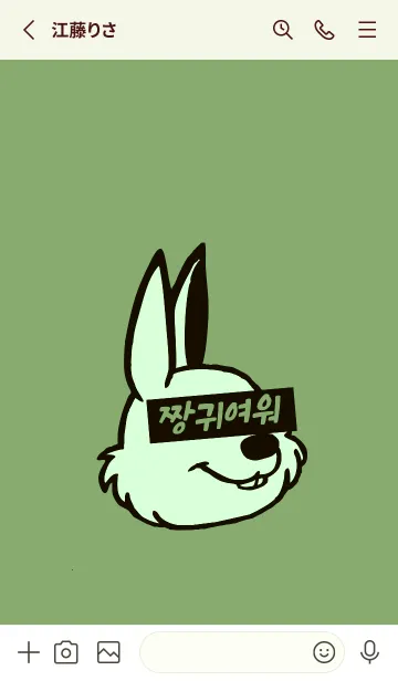 [LINE着せ替え] KOREA RABBIT THEME 111の画像2