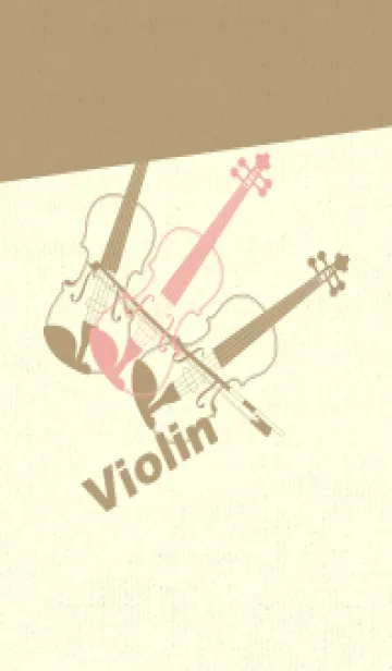 [LINE着せ替え] Violin 3カラー 珊瑚色の画像1