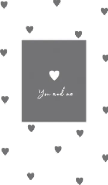 [LINE着せ替え] pattern_heart :white grayの画像1