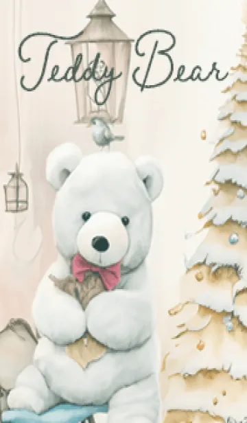 [LINE着せ替え] bluegreen♡ナチュラルなクマ06_1の画像1