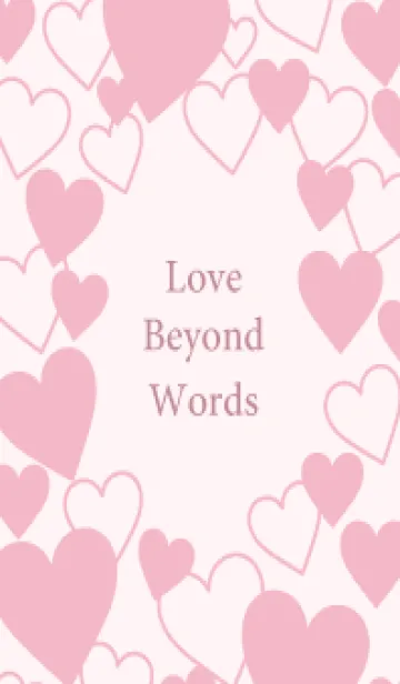 [LINE着せ替え] Love beyond words -PINK- 6の画像1