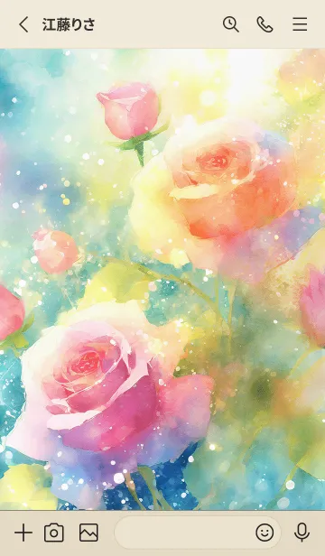 [LINE着せ替え] 薔薇(バラ)の花の着せかえ(R1144)の画像2