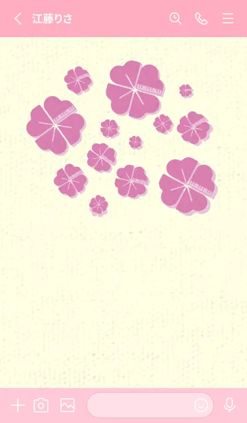 [LINE着せ替え] Piano clover オーキッドピンクの画像2