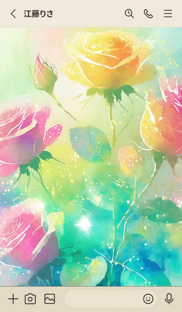 [LINE着せ替え] 薔薇(バラ)の花の着せかえ(R1141)の画像2