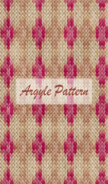 [LINE着せ替え] argyle pattern embroidery 60の画像1