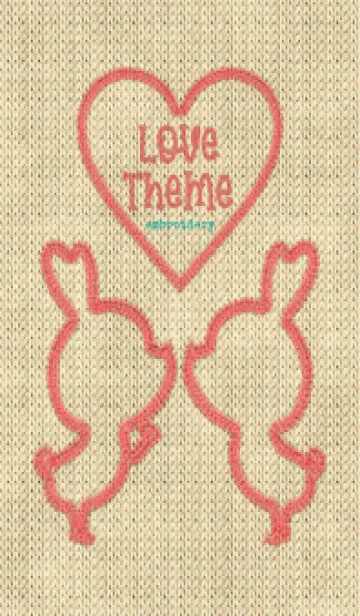 [LINE着せ替え] Love Theme Embroidery 32の画像1