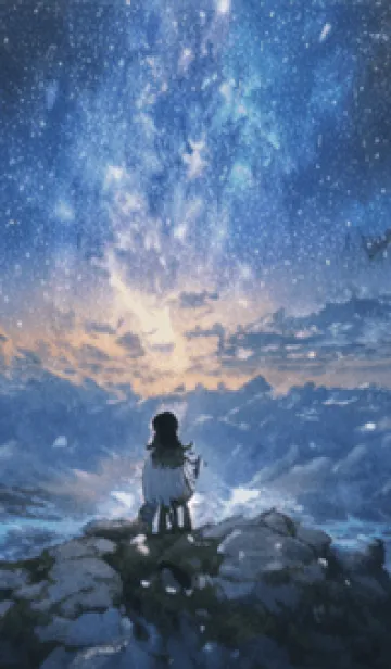 [LINE着せ替え] 銀河の冬空 #ML37。の画像1