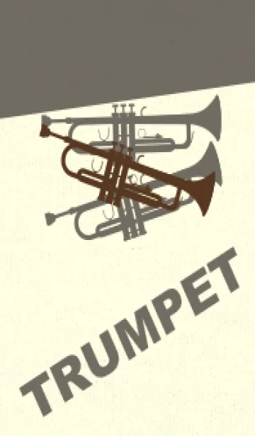 [LINE着せ替え] Trumpet CLR 黒茶の画像1