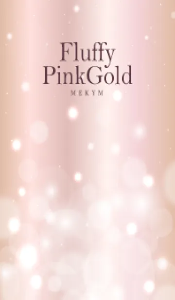 [LINE着せ替え] Fluffy Pink Gold HEART - MEKYM 34の画像1