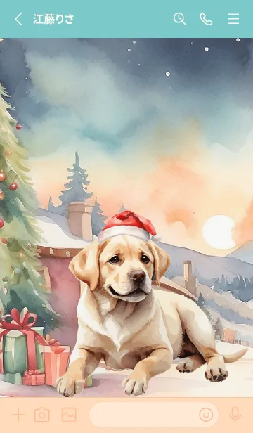 [LINE着せ替え] labrador retriever christmas Theme (JP)の画像2
