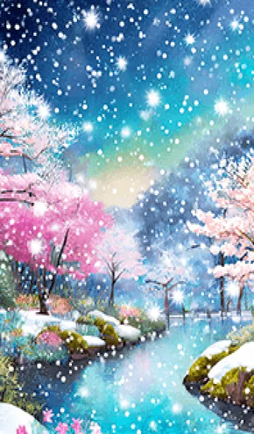 [LINE着せ替え] 優美な冬の風景の着せかえ(Winter-1099)の画像1