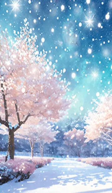 [LINE着せ替え] 優美な冬の風景の着せかえ(Winter-1101)の画像1