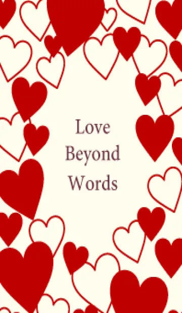 [LINE着せ替え] Love beyond words -RED- 6の画像1