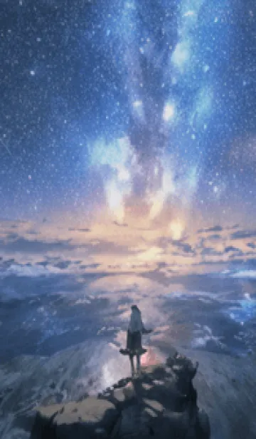 [LINE着せ替え] 銀河の冬空 #MM03。の画像1