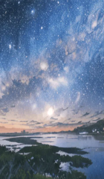 [LINE着せ替え] 銀河の冬空 #MM02。の画像1