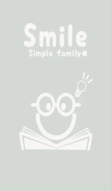 [LINE着せ替え] スマイル＆スタディ ペールミストホワイトの画像1